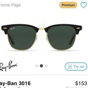 Club master raybans